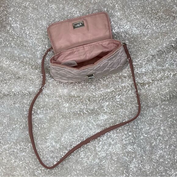 Girls' Quilted Velvet Crossbody Bag New! - Picture 8 of 10